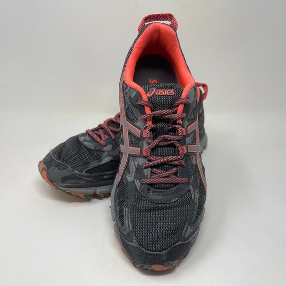 Asics Gel Scram 3 Trail Run Shoes Womens 9 1/2 Gray Orange 82#4=K.6.7 - Picture 7 of 12